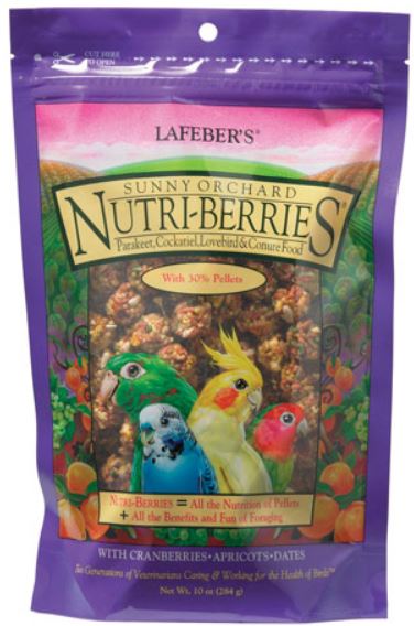 Sunny Orchard Nutri-Berries for Cockatiels 10 oz - Click Image to Close